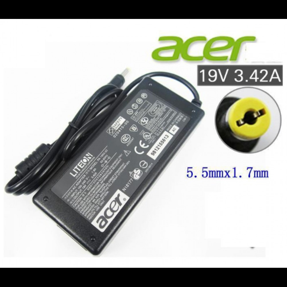 Acer 19.5V 3.42A 65W Original Charger