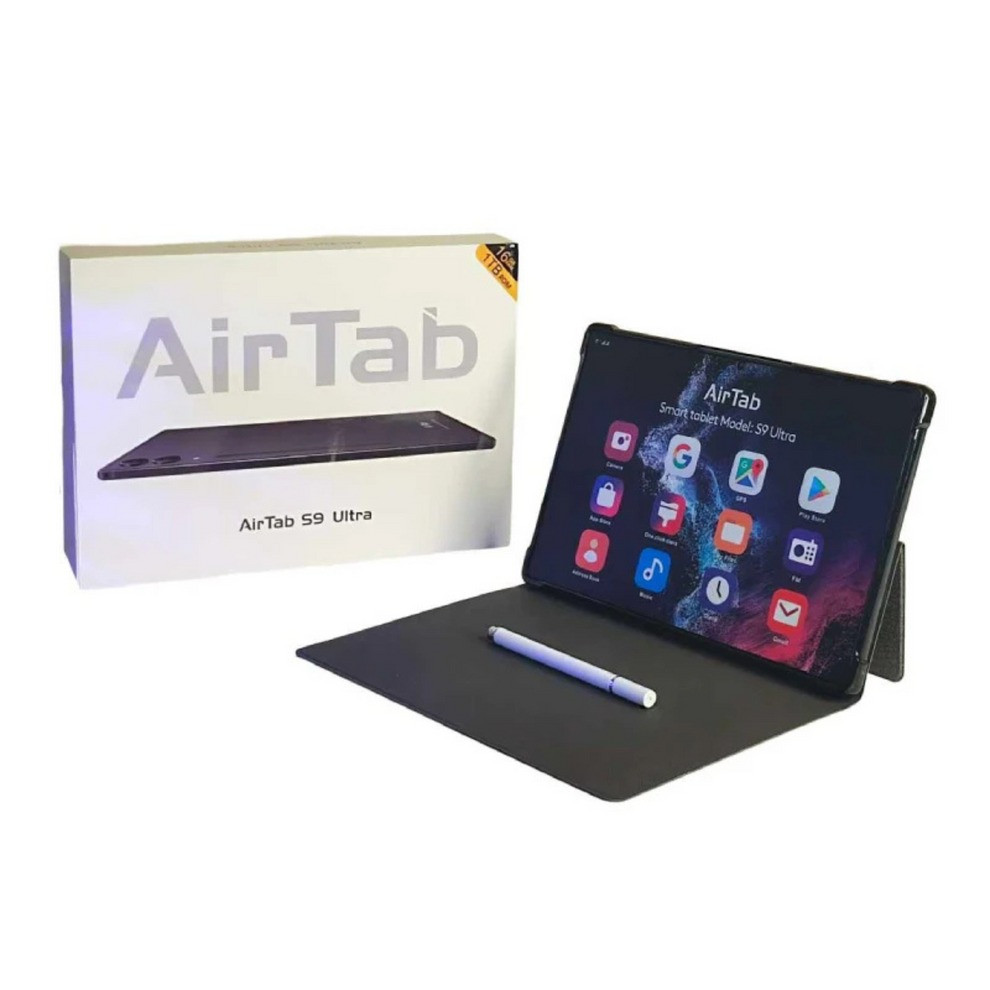 AirTab S9 Ultra Tablet 10.1" FHD Display Android 13 16GB RAM 1TB ROM 13MP + 30MP Camera Bluetooth Keyboard Stylus Pen 10000mAh Battery