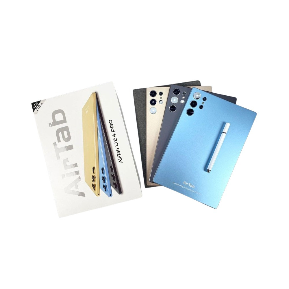 AirTab U15 Pro 5G Tablet 10.1" FHD Display Android 13 16GB RAM 1TB ROM 13MP + 30MP Camera Bluetooth Keyboard Stylus Pen 10000mAh Battery