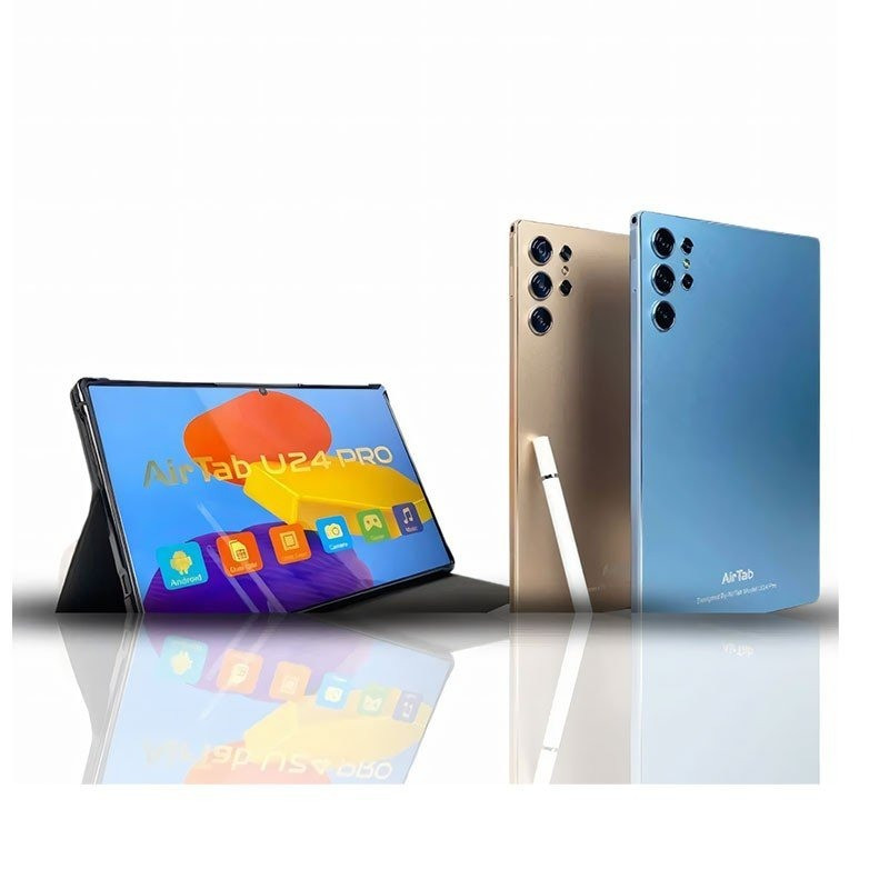 AirTab U24 Pro Tablet 10.1" FHD Display Android 13 16GB RAM 1TB ROM 13MP + 30MP Camera Bluetooth Keyboard Stylus pen 10000mAh Battery