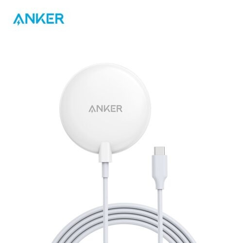 Anker PowerWave Select+ Magnetic Charging Pad: 7.5W Wireless Charger for iPhone, Built-in Cable