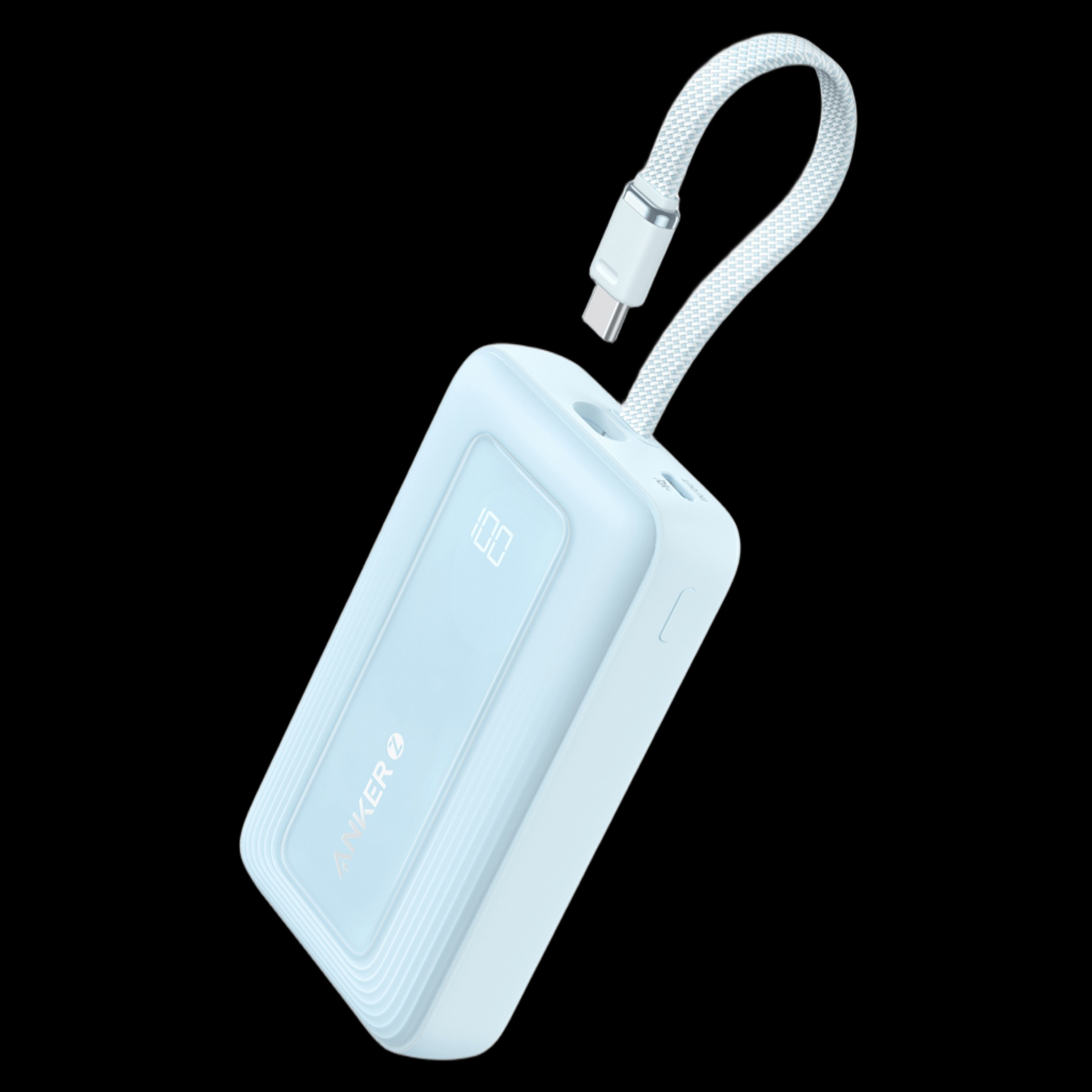Anker Zolo 20000mAh Portable Charger: 30W Fast Charging, Integrated USB-C & Lightning Cables