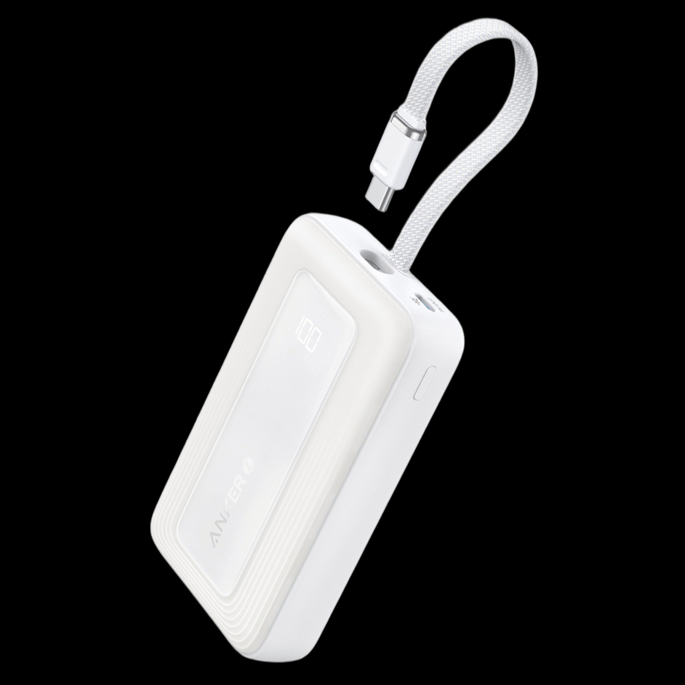 Anker Zolo 20000mAh Portable Charger: 30W Fast Charging, Integrated USB-C & Lightning Cables