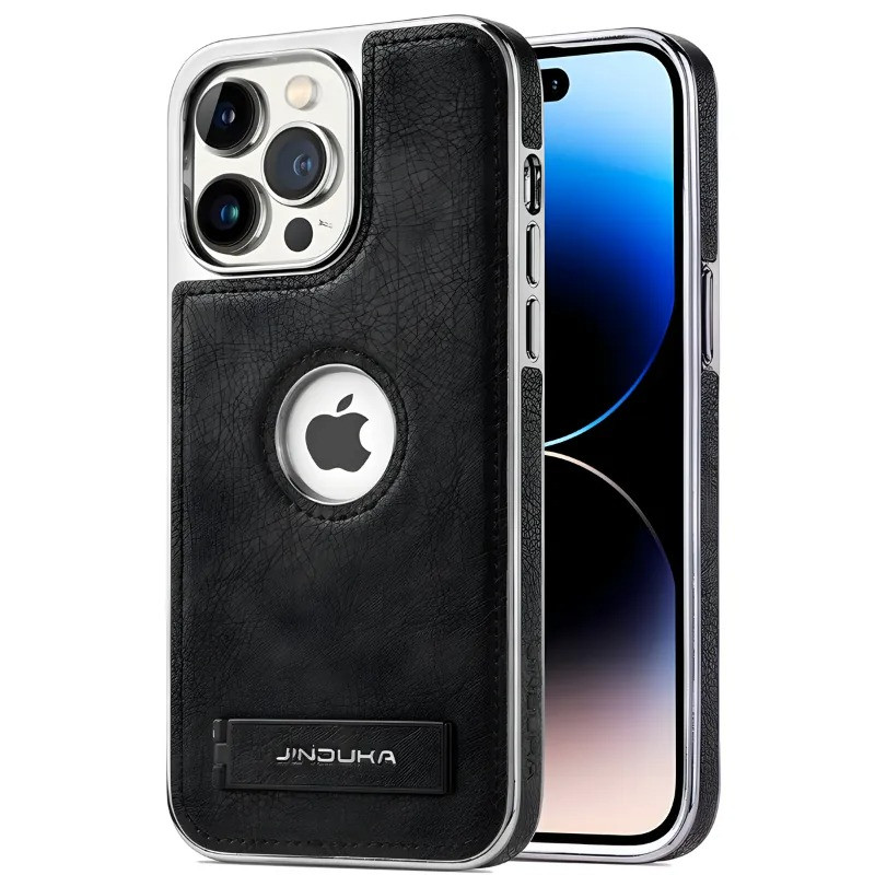 Apple iPhone 16 Pro Jinduka Leather Case: Premium Genuine Leather, Slim Fit, Stylish Protection