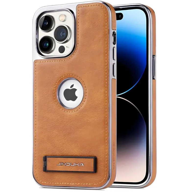 Apple iPhone 16 Pro Jinduka Leather Case: Premium Genuine Leather, Slim Fit, Stylish Protection - Image 3