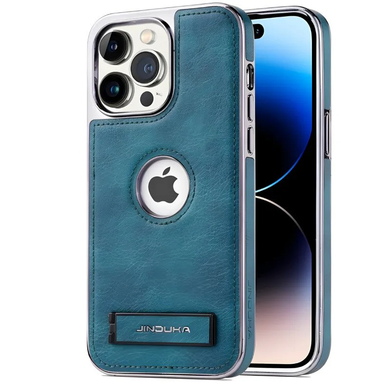 Apple iPhone 16 Pro Jinduka Leather Case: Premium Genuine Leather, Slim Fit, Stylish Protection - Image 4