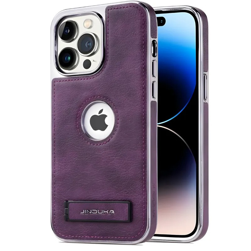 Apple iPhone 16 Pro Jinduka Leather Case: Premium Genuine Leather, Slim Fit, Stylish Protection - Image 5