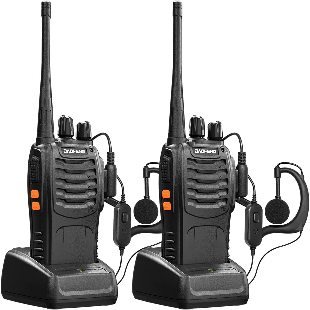 Baofeng Walkie Talkies bf-888s Rechargeable Two-Way Radio Long Range Handheld Communicator Professional UHF Interphone- 10KM