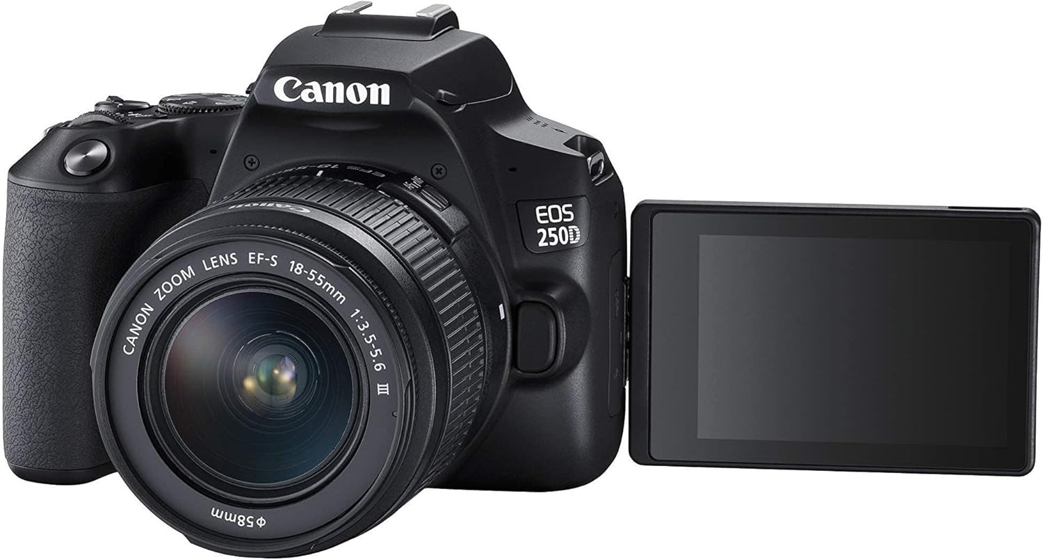 Canon EOS 250D DSLR Digital Camera with EF-S 18-55 mm f/3.5-5.6 III Wifi Bluetooth 4K Movies