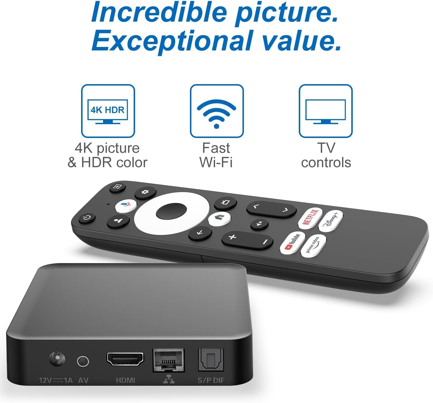 DCOLOR Google Certified 4K Android TV Stick
