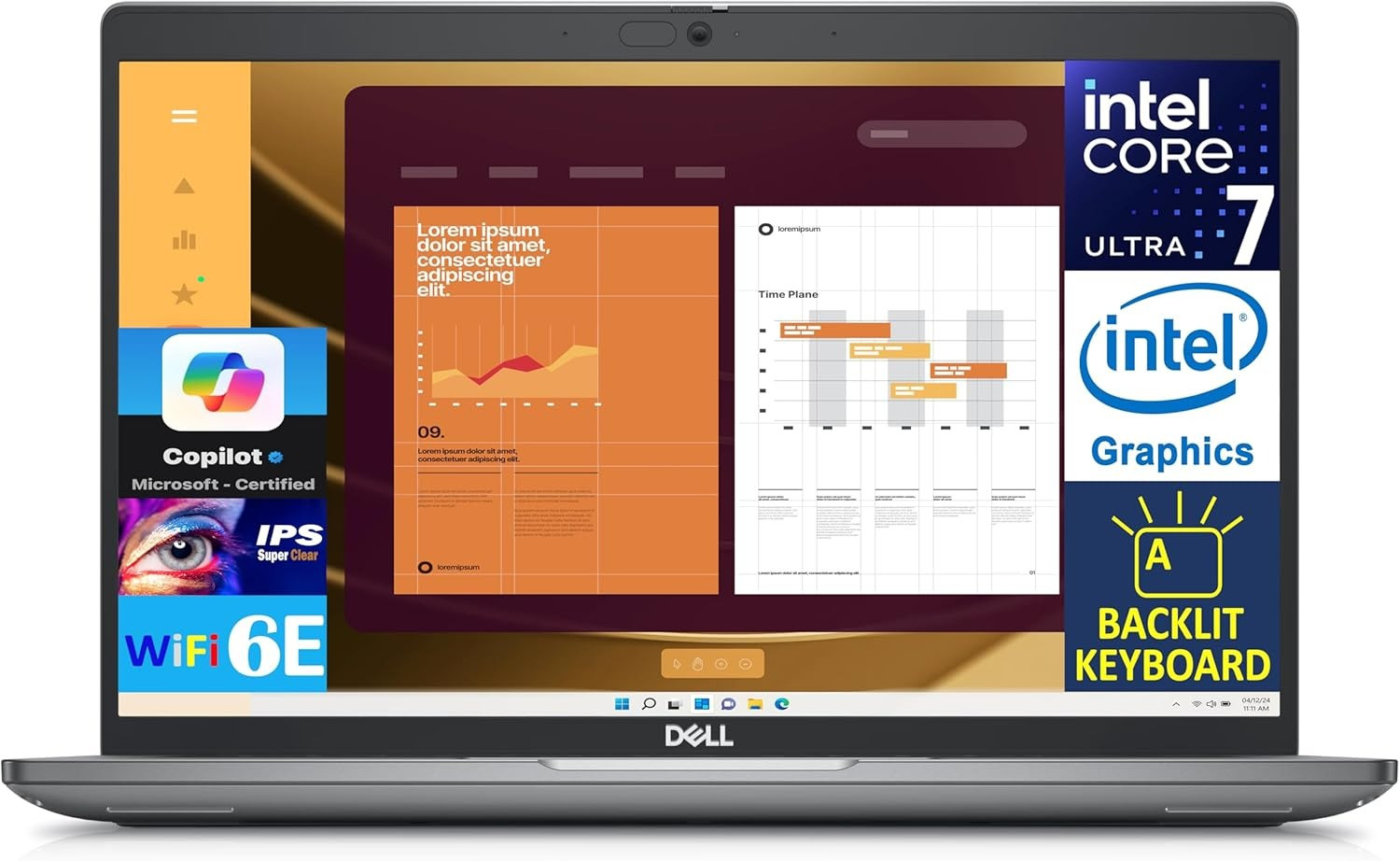 Dell Latitude 5450 Intel Core Ultra 7-155U 16GB DDR5 RAM 512GB M.2 TLC Gen 4 PCIe NVMe SSD 14" Full HD Display Bluetooth Webcam WiFi Ubuntu 1 Year Manufacturer Warranty