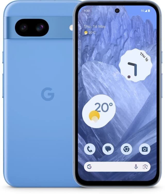 Google Pixel 8a 5G 128GB 8GB RAM 6.1" OLED Display 64MP + 13MP Main Camera 13MP Selfie Camera Android 14 Google Tensor G3 (4 nm) Nano-SIM + eSIM 4492mAh Li-Po Battery