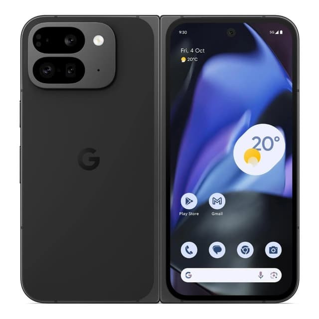Google Pixel 9 Pro Fold 5G 512GB ROM 16GB RAM 8.0" Foldable LTPO OLED Display 6.3" Cover OLED Display 48MP + 10.8MP + 10.5MP Main Camera 10MP Selfie Camera And 10MP Cover Camera Android 14 Fingerprint (Side-mounted) 4650mAh Battery