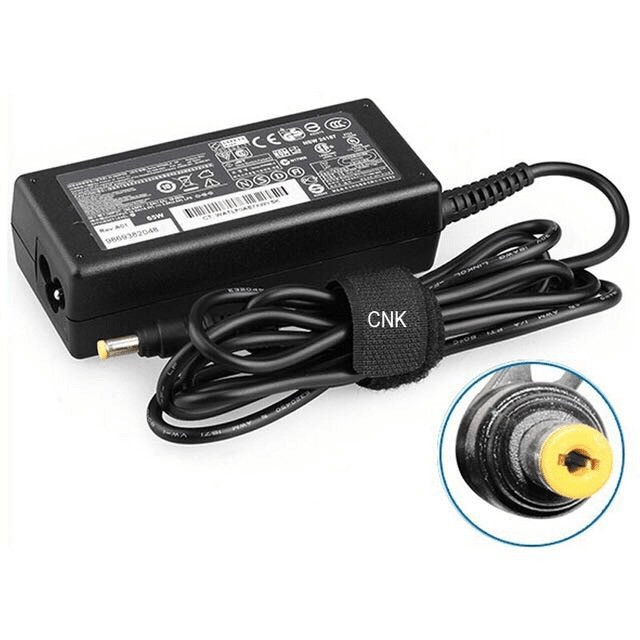 HP Compaq Replacement 65W 19V 3.5A AC Adapter Yellow Tip - Image 2