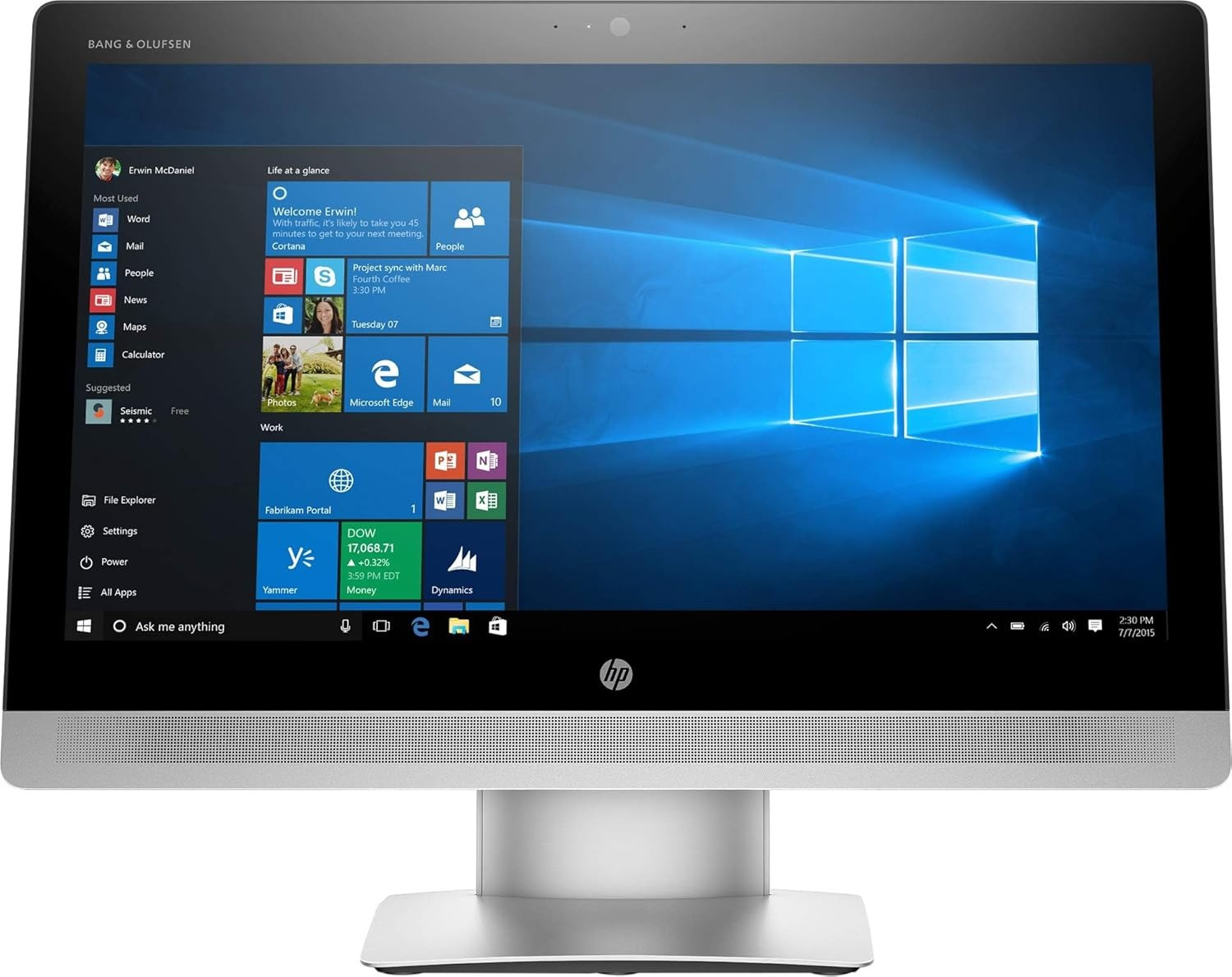 HP EliteOne 800 G2 All In One Desktop Business PC Intel Core i5 6th Gen 8GB RAM 500GB HDD DVDrw WiFi Webcam HDMI Free Dos 23