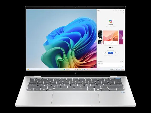 HP OmniBook X 14-fh0002nia 2-in-1 Laptop: Intel Core Ultra 7-256V, 16GB RAM, 512GB SSD, 14 Inch 3K OLED Touchscreen, Intel Arc Graphics, Fingerprint Reader, Backlit Keyboard, Windows 11 (1-Year Warranty)