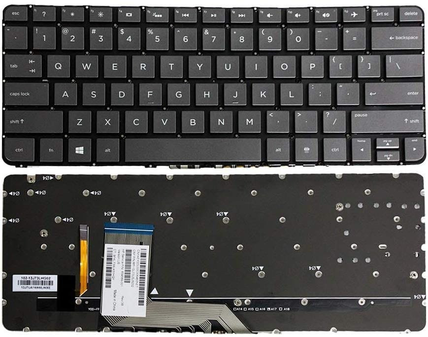 HP Spectre X360 Silver Laptop Keyboard Replacement