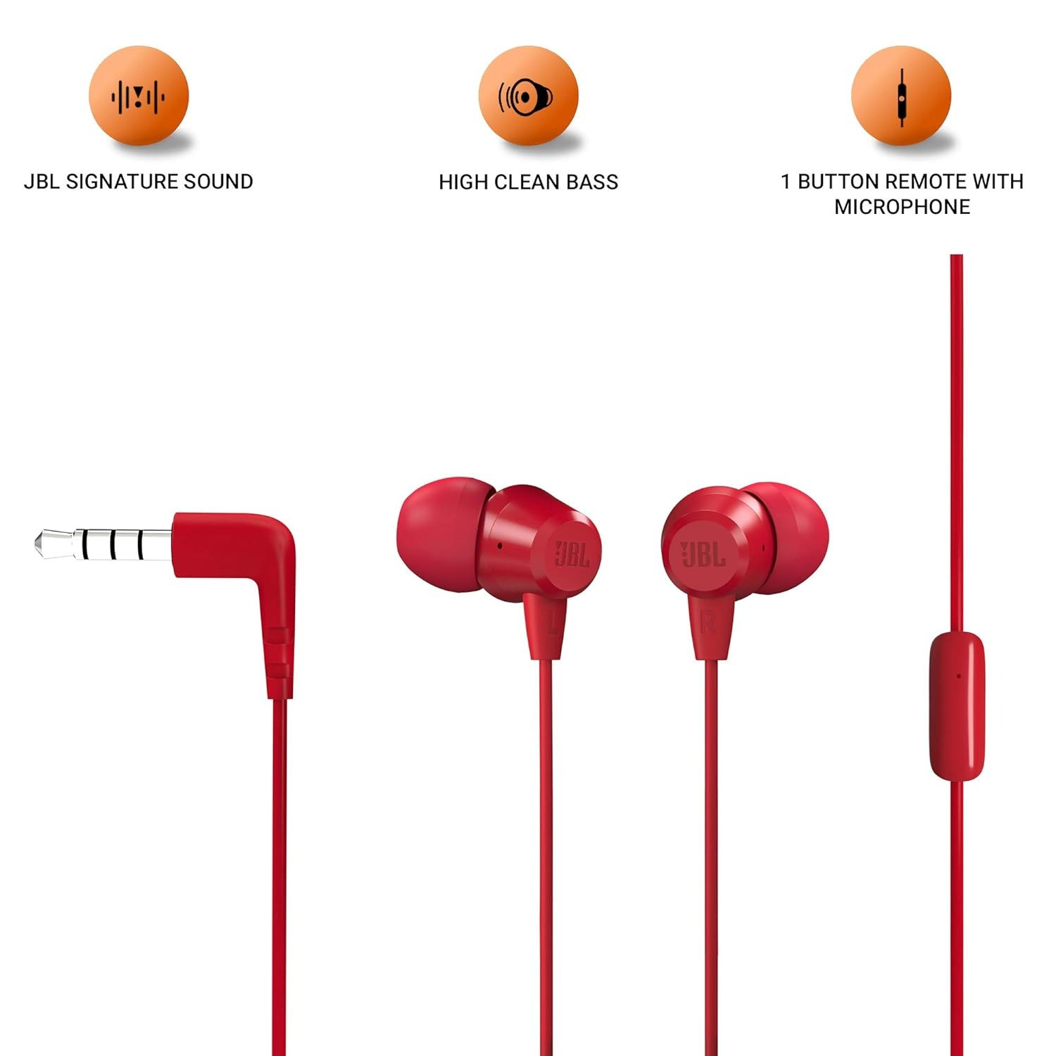 JBL T50HI in-Ear Wired Headphone with Noise Isolation - Image 2
