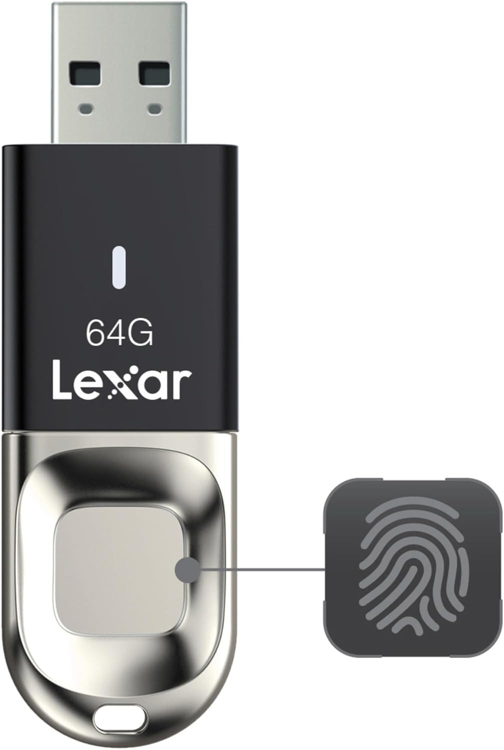 Lexar 64GB Fingerprint F35 USB 3.0 Flash Drive