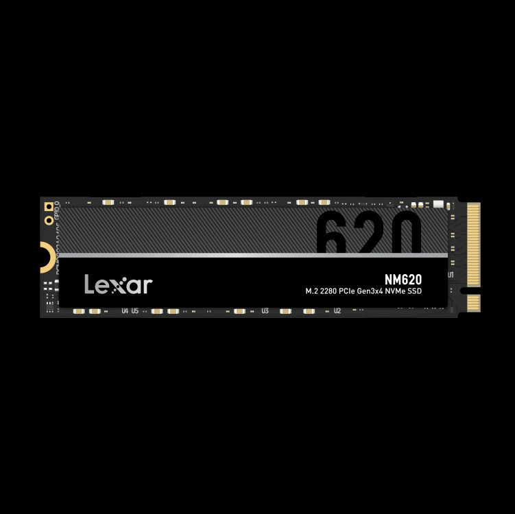 Lexar NM620 SSD 512GB PCIe Gen3 NVMe M.2 2280 Internal Solid State Drive