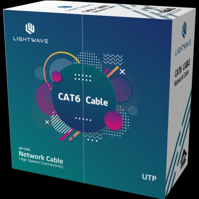 Light Wave Cat6 UTP Roll Network Cable Cat 6 305M
