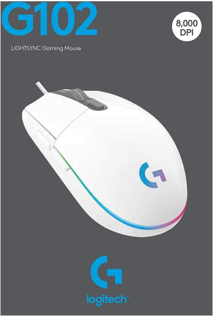 Logitech G102 LightSync RGB 6 Button Wired Gaming Mouse 8000DPi - Image 4