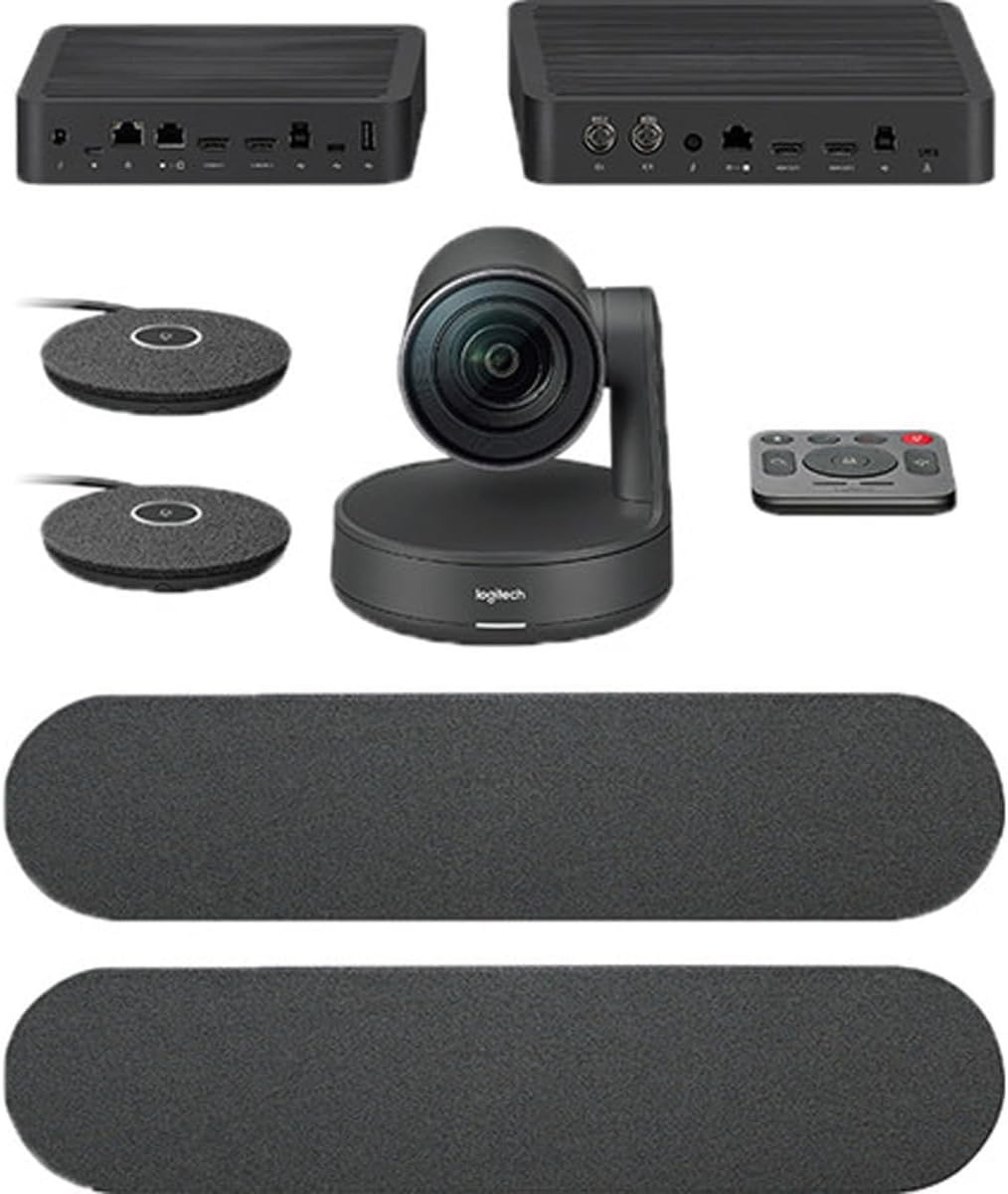 Logitech Rally Ultra HD Conference Cam USB Plug Dual Speakers Black