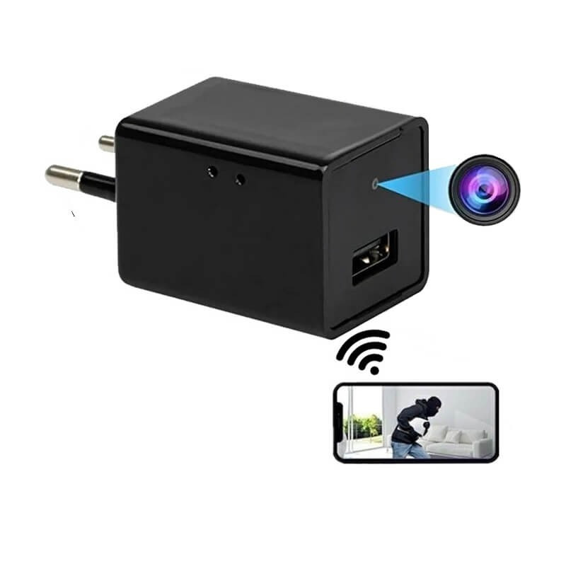 Mini 1080P WIFI HD Hidden Spy Camera Wall Plug Charger Video Recorder Motion Detection Wireless Real-time