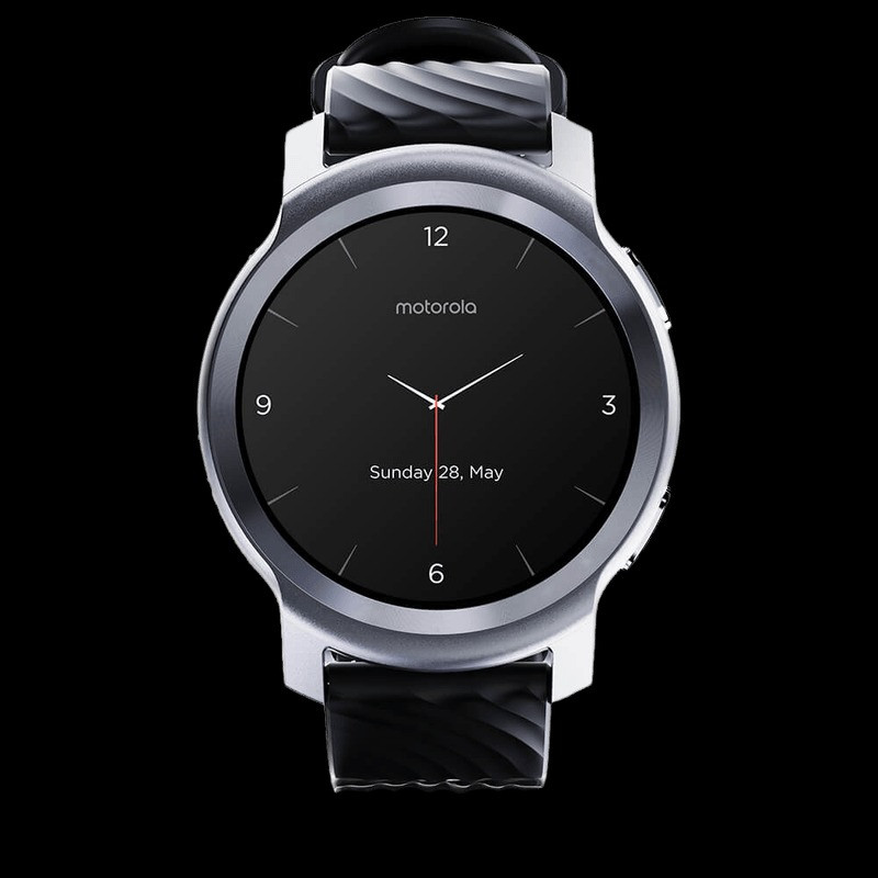 Motorola Moto Watch 100 Smart Watch 1.3 Inches IPS LCD Display 14 Day Battery Life 24 7 Heart Rate & SpO2 Monitoring