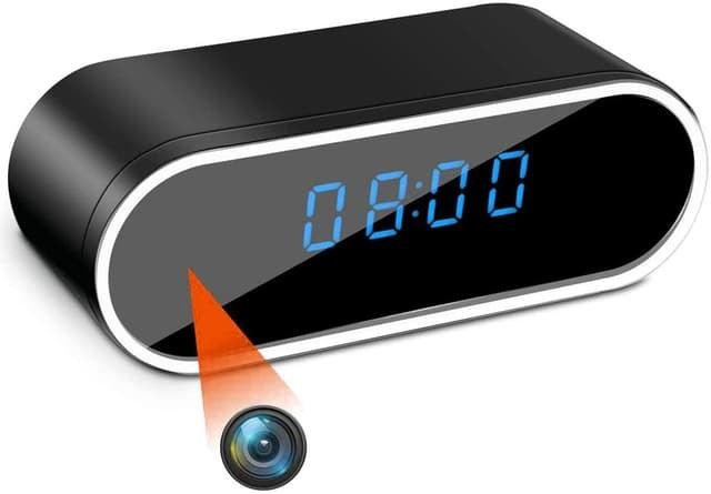 Nanny Camera Spy Camera Video Sound Recorder Alarm Clock with Wi-Fi Monitoring