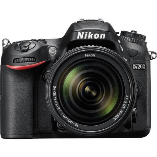 Nikon D7200 DSLR Camera with 18-140mm Lens Kit Wi-Fi NFC 1080p Full HD Video Black