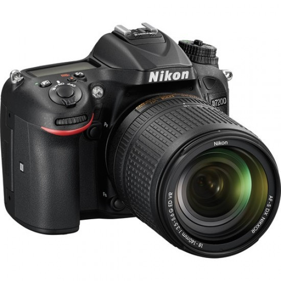 Nikon D7200 DSLR Camera with 18-140mm Lens Kit Wi-Fi NFC 1080p Full HD Video Black