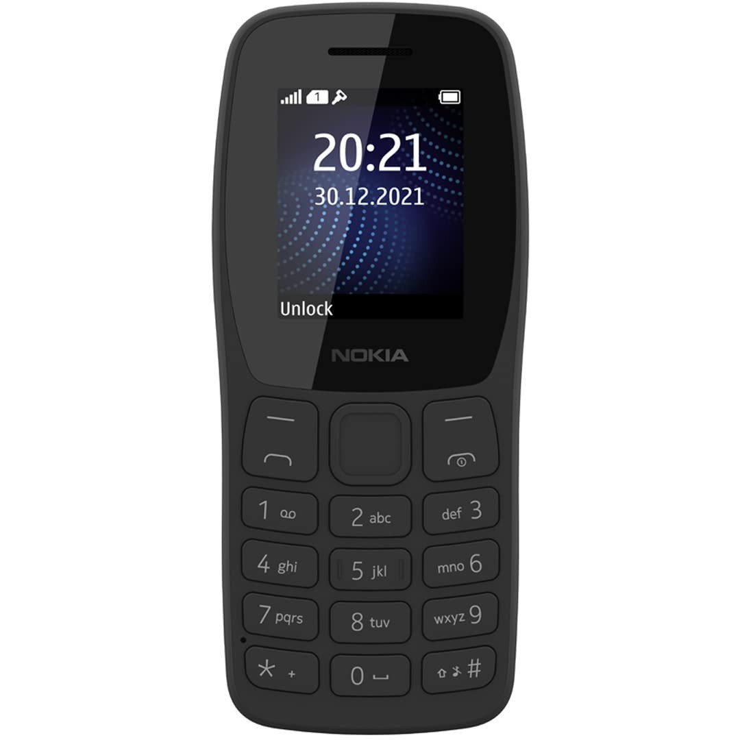 Nokia 105 TA-1034 Dual SIM 1.77" Display 4MB RAM 4MB ROM 800mAh Battery FM Wireless Radio