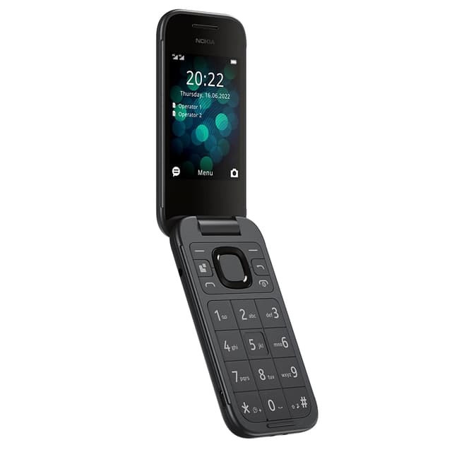 Nokia 2660 Flip 4G LTE Dual SIM 2.8" Dual Screen 1450mAh Long Lasting Battery Inbuilt MP3 Player & Wireless FM Radio Black