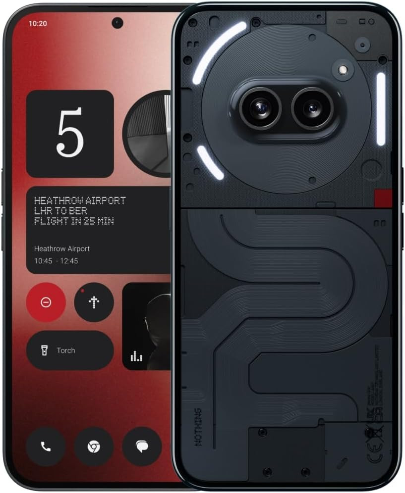 Nothing phone 2A Plus 256GB ROM 12GB RAM 6.7" AMOLED Display Android 14 50MP Dual Camera 50MP Selfie Camera Fingerprint (Under Display Optical) Dual SIM 5000mAh Battery