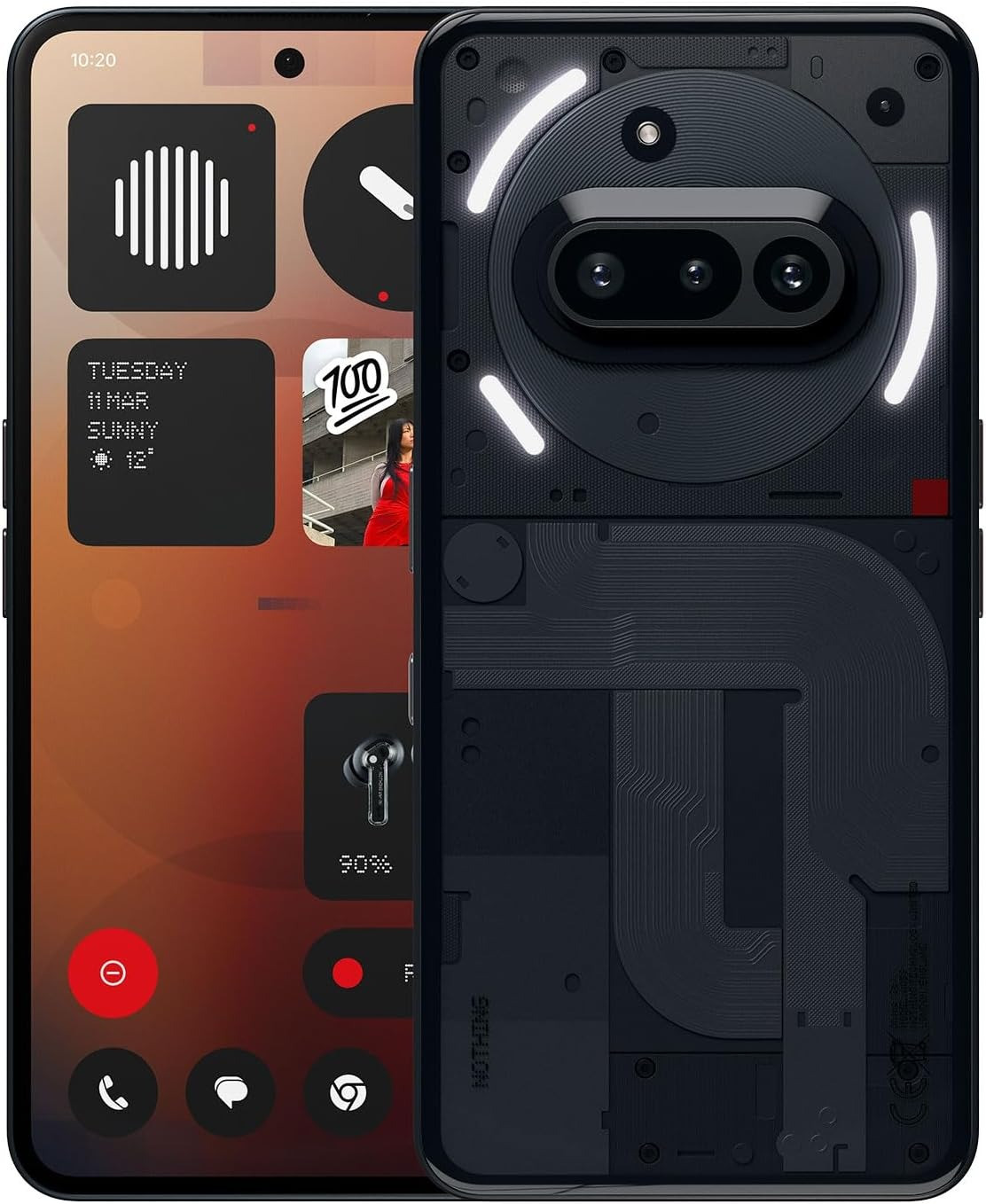 Nothing Phone 3A 256GB ROM 8GB RAM 6.77" AMOLED Display Android 15 50MP + 50MP + 8MP Main Camera 32MP Selfie Camera Fingerprint (Under Display) Dual SIM 5000mAh Battery
