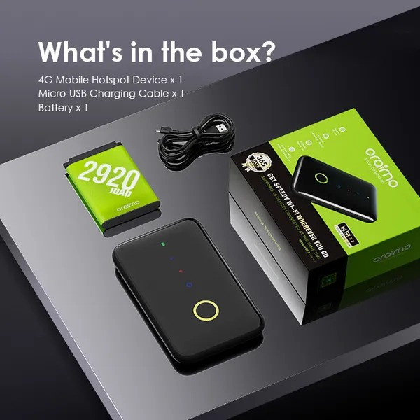 Oraimo Hotspot Elf 2 Mifi 150Mbps 4G Dual SIM Portable MiFi OM102