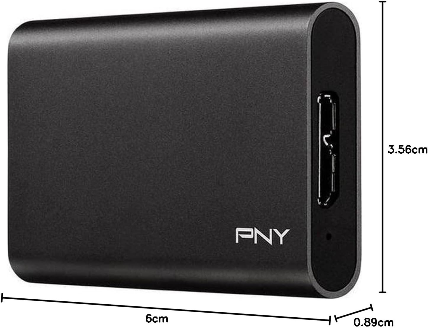 PNY Elite 960GB Portable SSD High Speed USB 3.0 Cable