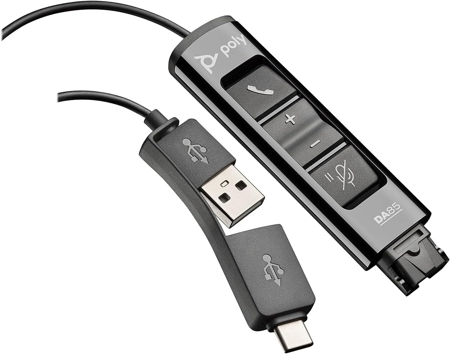 Poly Plantronics DA85 (USB-A & USB-C) Adapter