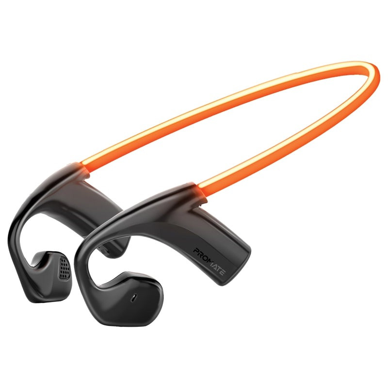 Promate Ripple Glow Audio Conduct High-Endurance Wireless Neckband Headphones