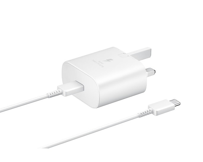 Samsung 25W USB-C Fast Charger Kit: Original Power Adapter + USB-C to C Cable