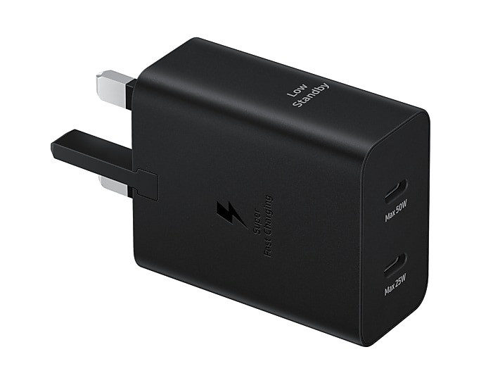 Samsung 50W Power Delivery Wall Charger & USB-C to C Cable: Genuine Fast Charge Kit