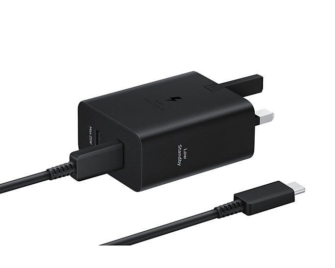 Samsung 50W Power Delivery Wall Charger & USB-C to C Cable: Genuine Fast Charge Kit