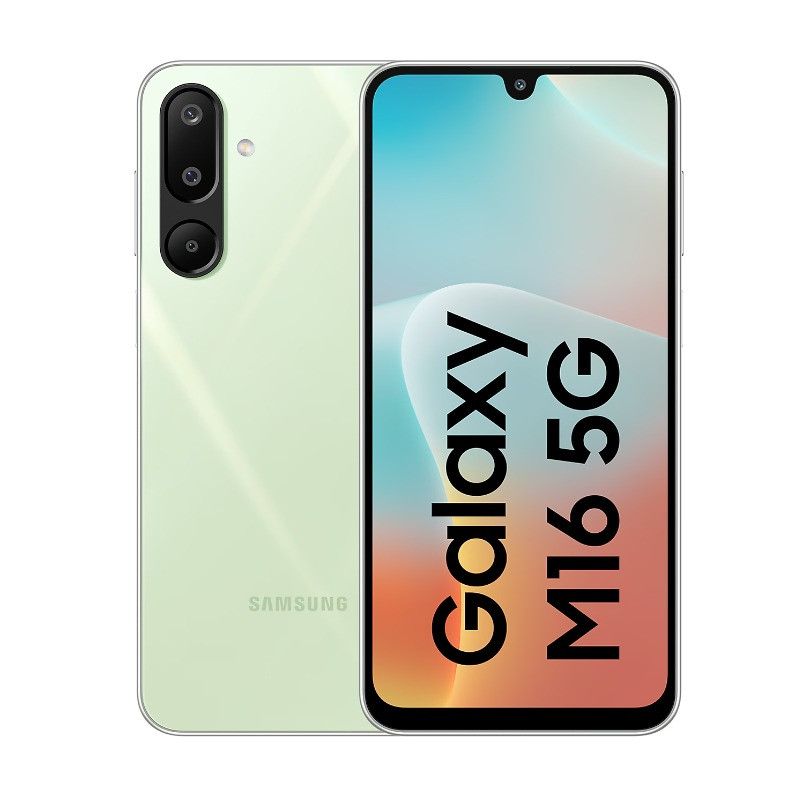 Samsung Galaxy M16 5G 128GB ROM 6GB RAM 6.7" Super AMOLED Display 50MP + 5MP + 2MP Camera 13MP Selfie Camera Android 15 Dual SIM Fingerprint (Side-mounted) 5000mAh Battery Dubai Warranty