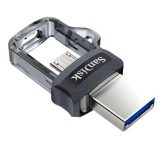 SanDisk Dual Drive USB m3.0 OTG 32GB Flash Drive for Android Smartphones Black