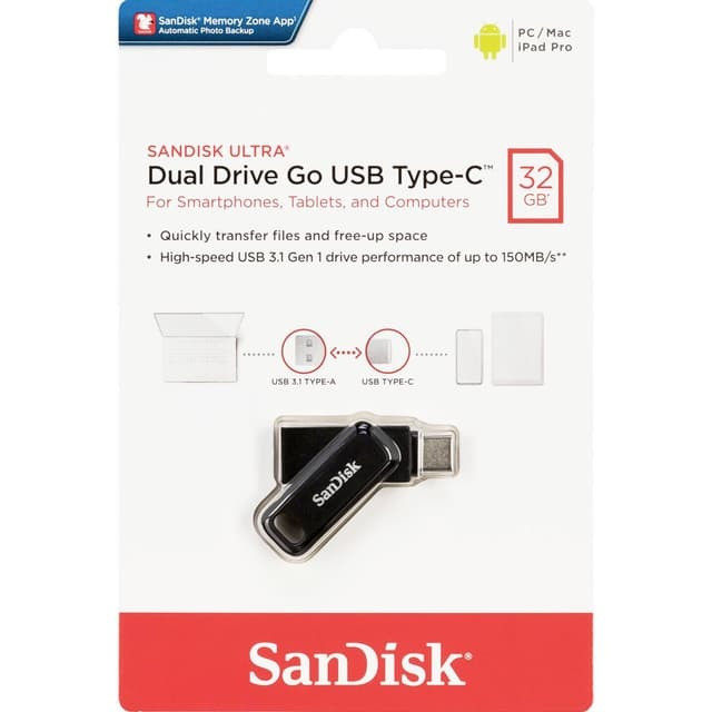 SanDisk Ultra Dual Drive Go USB Type-C 32GB