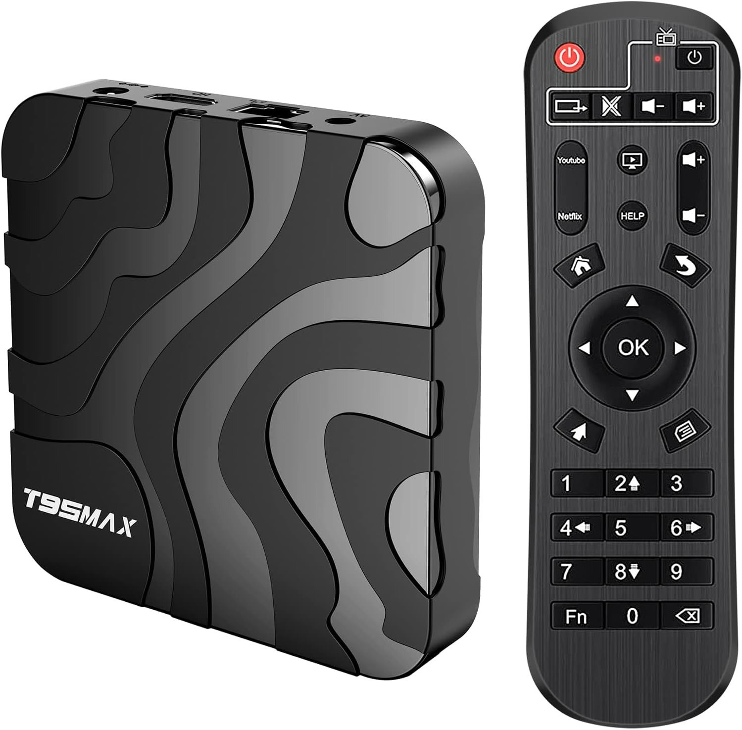 T95 Max Android TV Box Chip H6 Quad-core Cortex-A53 4GB RAM 32GB ROM Smart TV Box 2.4GHz WiFi Ethernet