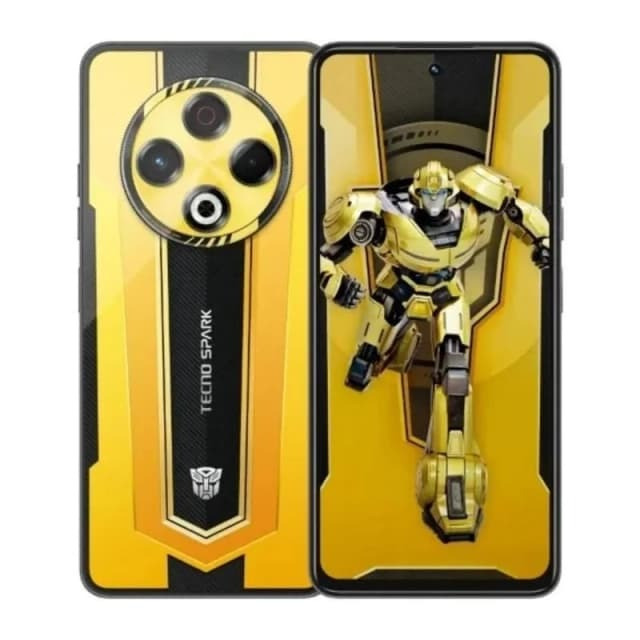 Tecno Spark 30 128GB ROM 8GB RAM Transformers Special Edition 6.8" Display Dual Sim Android v14 Helio G100 Octa Core Processor 5000mAh Battery Bumblebee