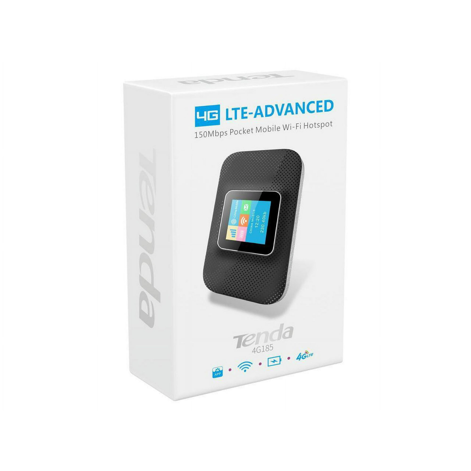Tenda 4G185 Portable 4G LTE MiFi: Mobile Wi-Fi Router & Hotspot