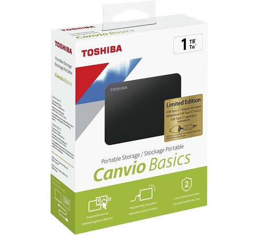 Toshiba 1TB (1000GB USB 3.0 External Hard Disk